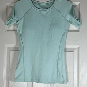 Pastel Teal Fitted Short Sleeve T-Shirt